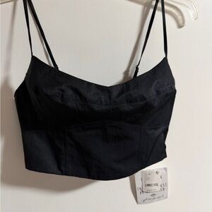 Free People Black Mya top